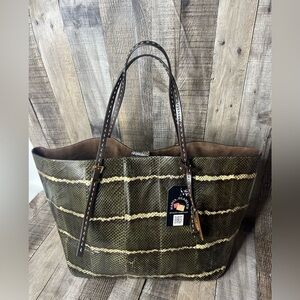Michael Kors Snake skin Gia tote bag